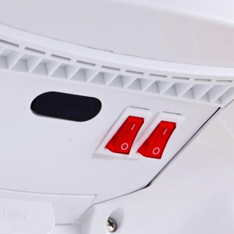MODUN High Speed Fully Automatic Induction Intelligence Hand Dryer Hot and Cold Hand Dryer for Toilet, size:250*165*470MM(white)