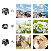 APEXEL APL-DG11 11 in 1 Multifunctional Fisheye Wide-angle Macro Polarized Starlight Gradient Filter Set Universal Mobile Phone Lens Set