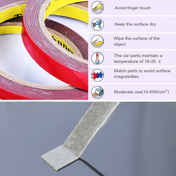 3M High Temperature Acrylic Foam Double Sided Tape Seamless Adhesive Tape Sticker(1.5cm)