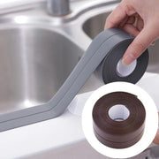 Durable PVC Material Water-resistant Mold Proof Adhesive Tape  Kitchen Bathroom Wall Sealing Tape, Width:3.8cm x 3.2m(Brown)