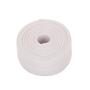 Durable PVC Material Water-resistant Mold Proof Adhesive Tape  Kitchen Bathroom Wall Sealing Tape, Width:2.2cm x 3.2m(White)