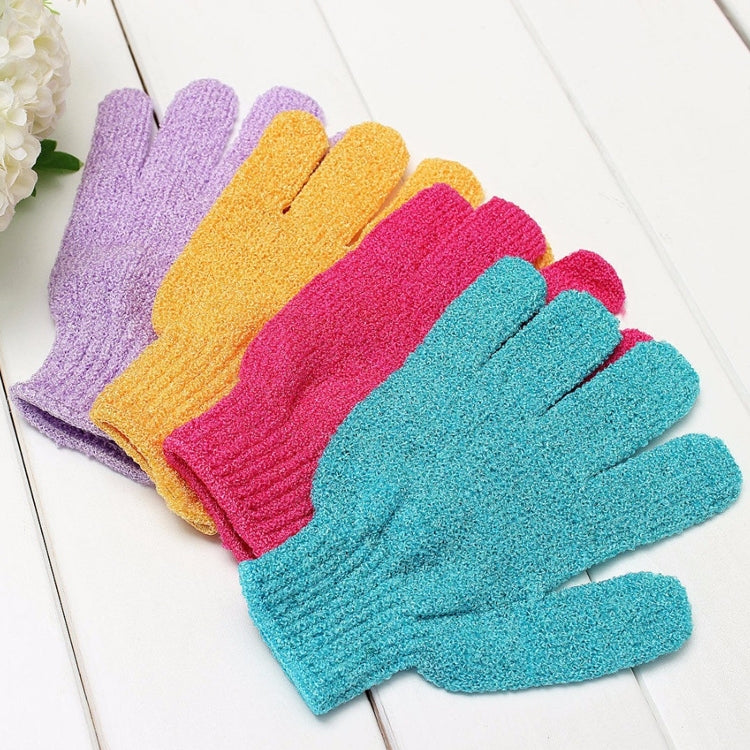 5 PCS Shower Bath Gloves Exfoliating Spa Massage Scrub Body Glove(Blue)