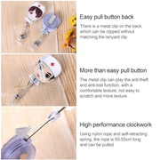 Doctor Head Pattern Cute Retractable Badge Reel Student Nurse ID Name Card Badge