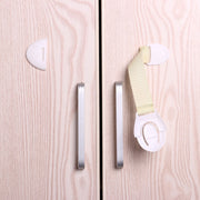 10 PCS/Lot Child Lock Protection Of Children Locking Doors For Children Safety Kids Plastic Lock(White)