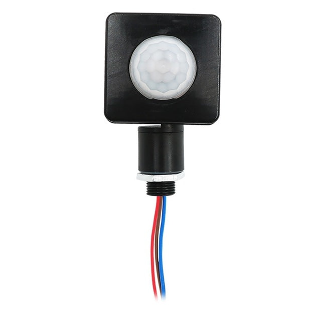 Automatic Security PIR Infrared Motion Sensor Detector Wall Spotlights Switch, Size:10mm(Black)