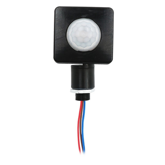 Automatic Security PIR Infrared Motion Sensor Detector Wall Spotlights Switch, Size:10mm(Black)