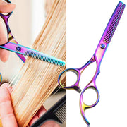 Professional Hair Cutting Scissor Hairdressing Kit Thinning Scissors Barber(Coloful Thinning���SXLC-603T))
