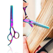 Professional Hair Cutting Scissor Hairdressing Kit Thinning Scissors Barber(Coloful Thinning���SXLC-603T))