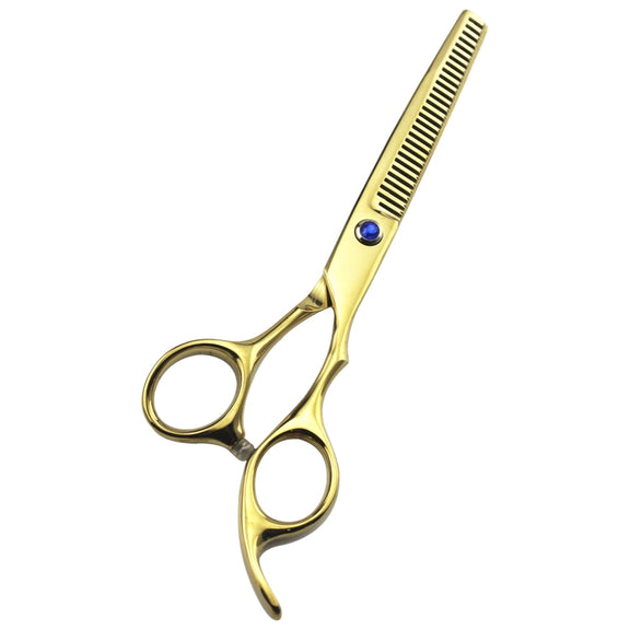 Professional Hair Cutting Scissor Hairdressing Kit Thinning Scissors Barber(Gold Thinning���SXLC-605T))