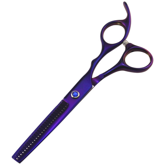Professional Hair Cutting Scissor Hairdressing Kit Thinning Scissors Barber(Purple Thinning���SXLC-601T))