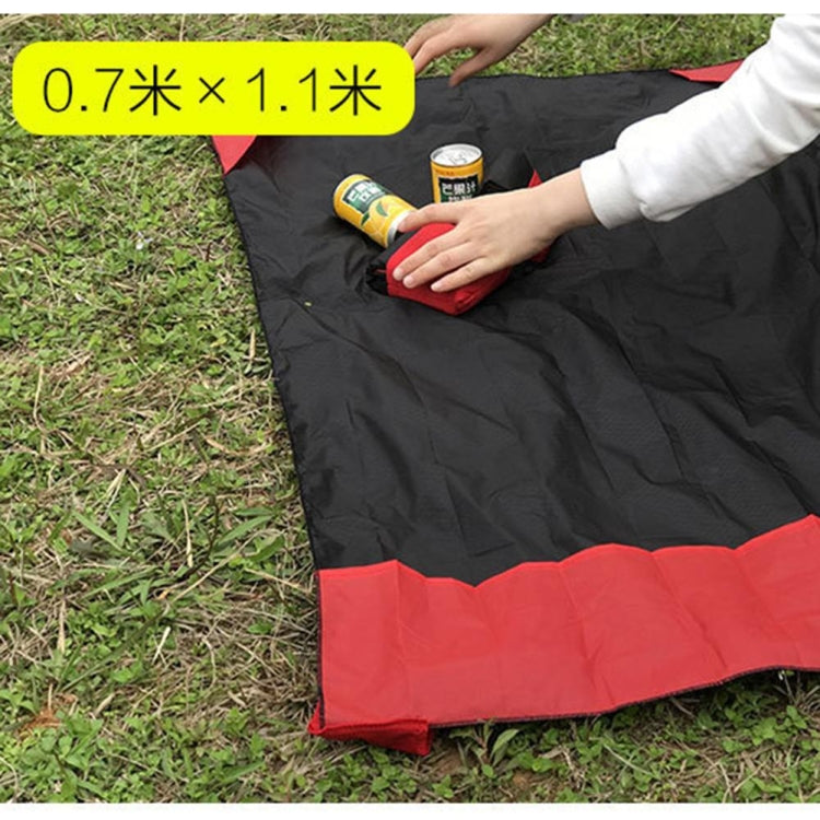 Portable Ultra-thin Folding Camping Mat Pocket Water-resistant Blanket Outdoor Picnic Mat Sand Beach Mat, Size: 70*110cm(Red)