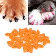 20 PCS Silicone Soft Cat Nail Caps / Cat Paw Claw / Pet Nail Protector/Cat Nail Cover, Size:L(Orange) - Protective & Protection by PMC TechLife | Online Shopping South Africa | PMC TechLife | Buy Now Pay Later Mobicred