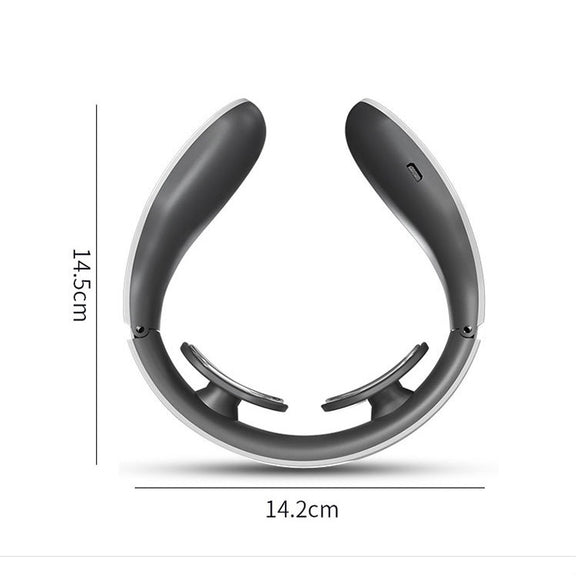 Cervical Massager Electromagnetic Pulse Heating Neck Protector, Style:Charging