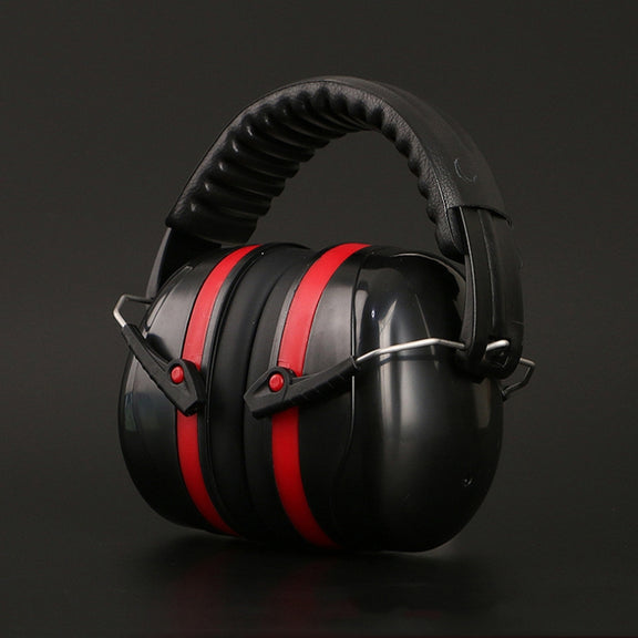 Soundproof Earmuffs Noise-Proof Sleep Earmuffs Industrial Protective Earmuffs Ear Caps(Black)