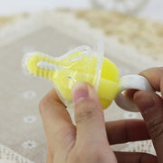 5 PCS 360 Degree Rotating Sponge yellow Baby Nipple Brush Babies Teat Cleaning Feeding Bottle Brushes Infant Pacifier Cleaner