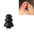 Anti-Noise Sleep Earplugs Silicone Soundproof Earplugs Industrial Noise Cancelling Silent Earplugs(Black) - Earmuff & Pad by PMC TechLife | Online Shopping South Africa | PMC TechLife