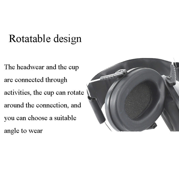 Learn Sleep Industry Noise Cancelling Earmuffs Shooting Soundproof Earmuffs(Black)