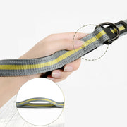 Dog Outdoor Anti-Scourge Traction Rope Nylon Reflective Elastic Stretch Dog Walking Rope( Green)