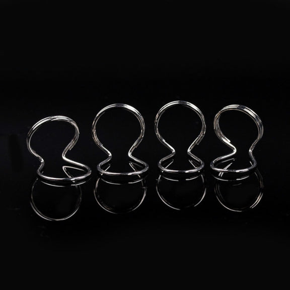 Metal Spring Ring Pick for Guitar(Silver)