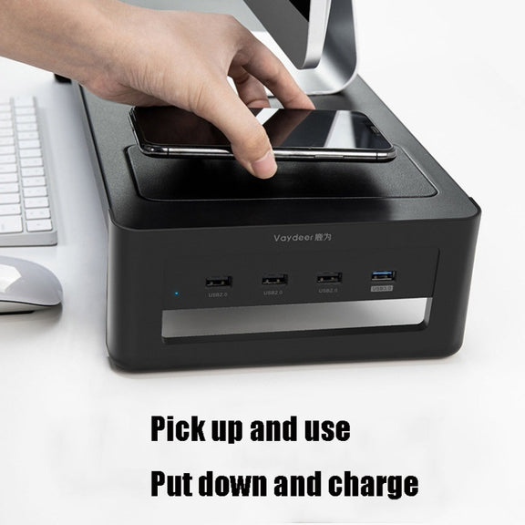 Vaydeer Computer Monitor Increased Desktop Screen Desktop Storage Base, Specification: Simple Configuration