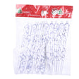 12pcs/bag Christmas Supplies Transparent Ice Bar Pendant Christmas Tree Decoration Thread Pendant - Ornaments by PMC TechLife | Online Shopping South Africa | PMC TechLife