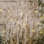 12pcs/bag Christmas Supplies Transparent Ice Bar Pendant Christmas Tree Decoration Thread Pendant