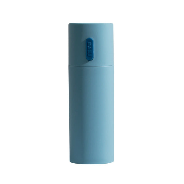 Travel Toothbrush Box Couple Toothpaste Storage Box Mouthwash Cup(Blue)