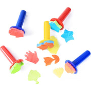 5 in 1 Children Painting Art DIY Brush Sponge Stamp(Long Handle)
