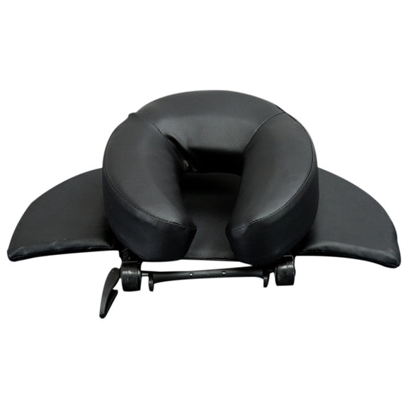 Adjustable Headrest Face Pillow Family Massage Beauty Cradle Rest Pad For Desk(Black Color)