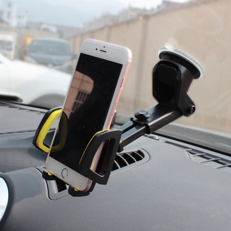 Car Phone Holder Car Air Outlet Mobile Phone Holder Suction Cup Navigation Instrument Panel General, Style:2 in 1(Blue)