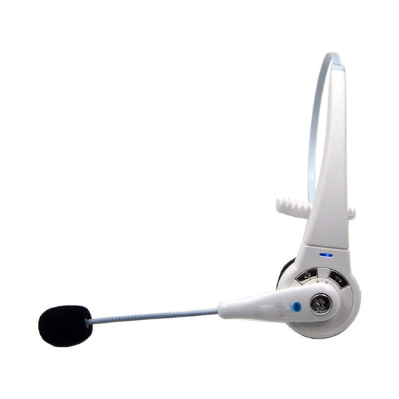 PS3 Headset Wireless Headphones Bluetooth Earphone Bluetooth 5.0(White)