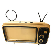 Q02 Retro Desktop Lazy Live TV Phone Holder for 4.7~6.2 inch Display Mobile Phone(Brown)