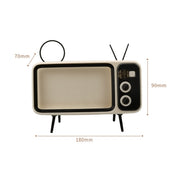 Q02 Retro Desktop Lazy Live TV Phone Holder for 4.7~6.2 inch Display Mobile Phone(Brown)
