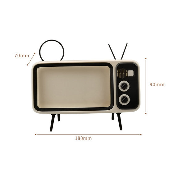 Q02 Retro Desktop Lazy Live TV Phone Holder for 4.7~6.2 inch Display Mobile Phone(Brown)