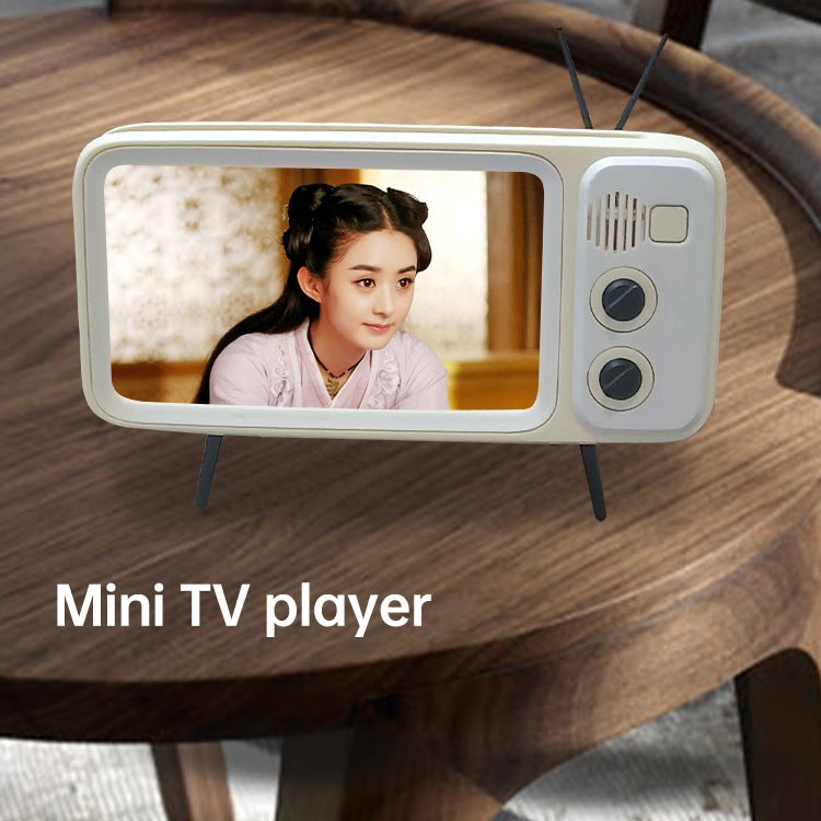 Q02 Retro Desktop Lazy Live TV Phone Holder for 4.7~6.2 inch Display Mobile Phone(Brown)
