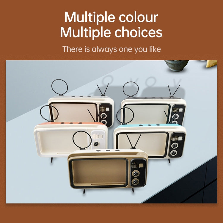 Q02 Retro Desktop Lazy Live TV Phone Holder for 4.7~6.2 inch Display Mobile Phone(Brown)