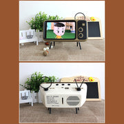 Q02 Retro Desktop Lazy Live TV Phone Holder for 4.7~6.2 inch Display Mobile Phone(Brown)