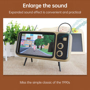 Q02 Retro Desktop Lazy Live TV Phone Holder for 4.7~6.2 inch Display Mobile Phone(Silver)