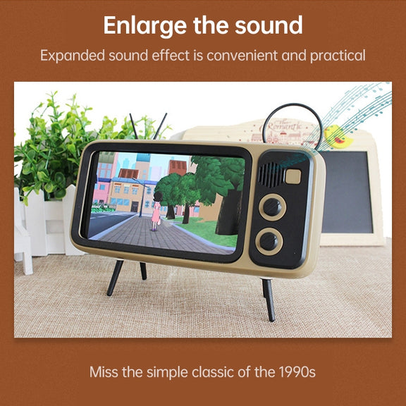 Q02 Retro Desktop Lazy Live TV Phone Holder for 4.7~6.2 inch Display Mobile Phone(Silver)