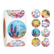 Roll Seal Sticker Thank You Sticker Flower Decoration Sticker Label, Size: 2.5cm / 1inch(A-59) - Sticker & Tags by PMC TechLife | Online Shopping South Africa | PMC TechLife
