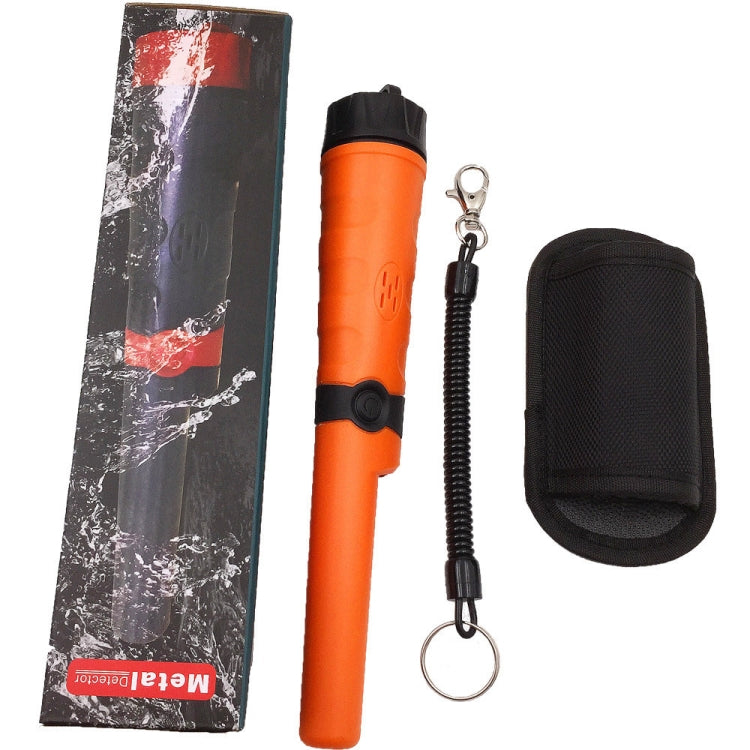 MD970 Water-resistant High Sensitivity Metal Positioning Rod Adjustable Sensitivity Metal Detector(Orange)
