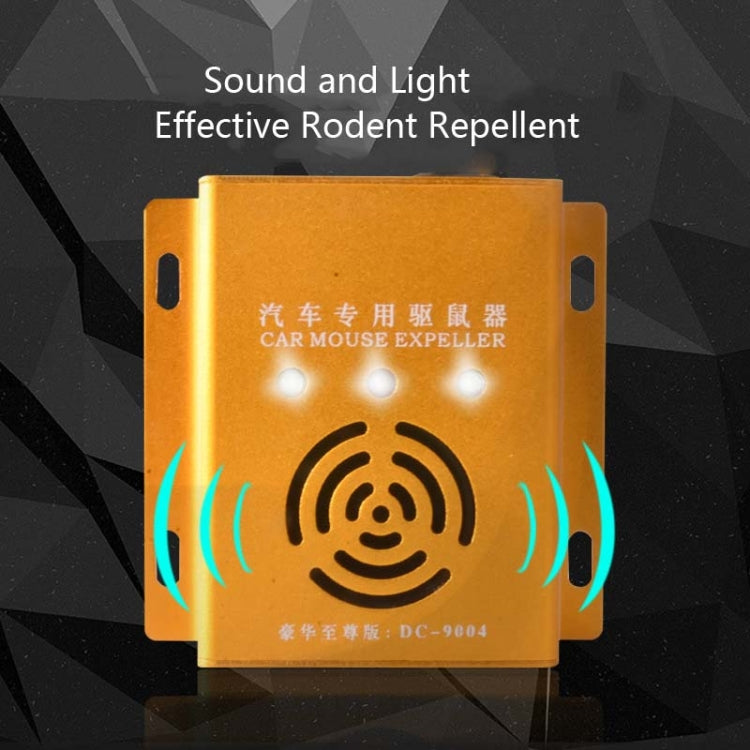 Car Mouse Repeller Ultrasonic Electronic Car Mouse Repeller Sound And Light Combined Mouse And Insect Repeller(Gold)