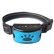 Rechargeable Water-resistant Intelligent Identification Automatic Lock Bark Stop(Sky Blue)