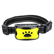 Rechargeable Water-resistant Intelligent Identification Automatic Lock Bark Stop(Lemon Yellow)