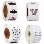 Roll Seal Stickers Thank You  Stickers  Wedding Decoration Stickers Label, Size: 2.5cm/1inch(A-11)