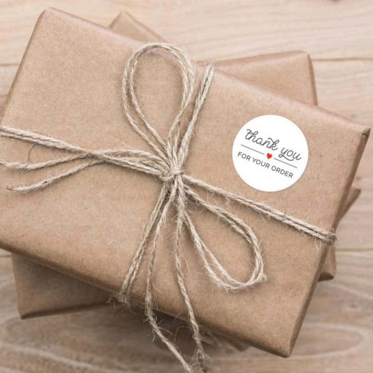 Roll Seal Stickers Thank You  Stickers  Wedding Decoration Stickers Label, Size: 2.5cm/1inch(A-11)