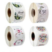 Roll Flower Thank You Sticker Birthday Party Wedding Decoration, Size: 2.5cm/1inch(A-13)