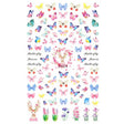 10pcs 3D Adhesive Butterfly Retro Rose Color Nail Art Sticker(F-624) - free shipping - PMC TechLife - Order now!