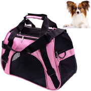 Portable Pet Backpack Dog Go Out Messenger Folding Bag Pet Supplies, Specification: Small(Pink)