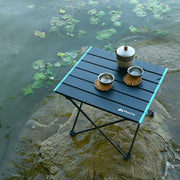 Outdoor Aluminum Alloy Folding Table Camping Picnic Portable Folding Table Barbecue Table Stall Small Dining Table, Size:Large